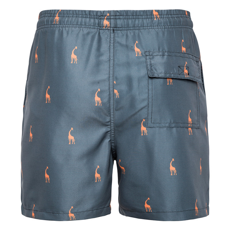 Oem Factory Manufacturer Custom Logo Drawstring Beach Surf Shorts Printed Giraffe Graphic Sleep Pajama Shorts