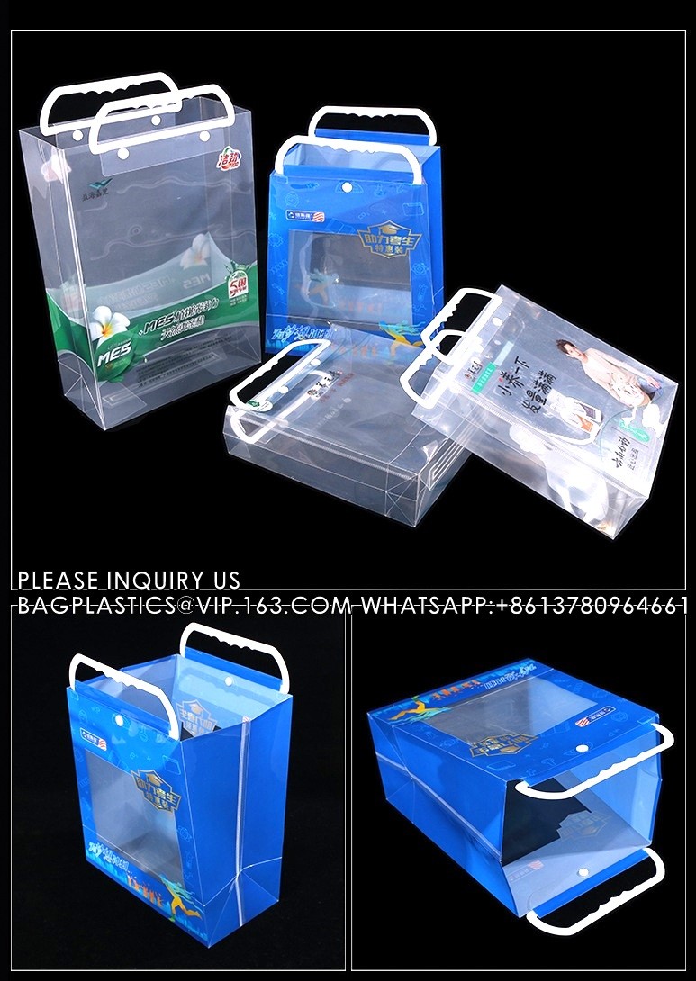 Plastic Hard Handle Bags, Handle Shopping bags, handle shipper, handle gift bags, white handle handy bags