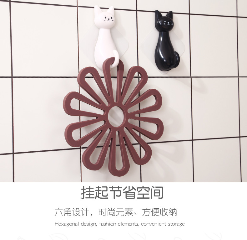 Flower Silicone Pot Holders Heat Resistant Kitchen Counter Dish Pad