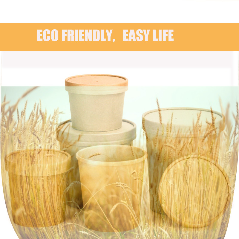 12oz Kraft Paper Cups For Hot Drinks 360ml Biodegradable Printed Logo Customized