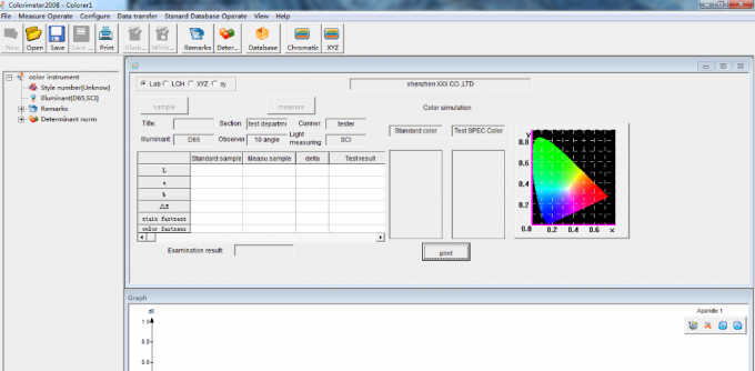 Bilingual Switching Paint Color Analyzer , Portable Spectrophotometer Colorimeter With Build In Camera