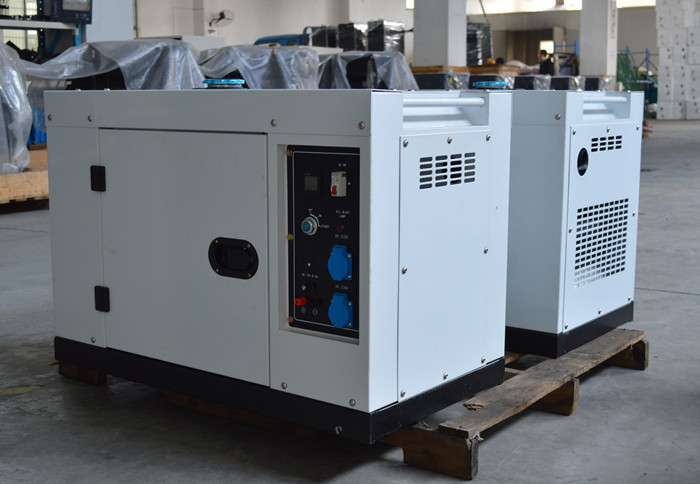 Air Cooled 7kva Diesel Generator Small Power Genset With Wheels