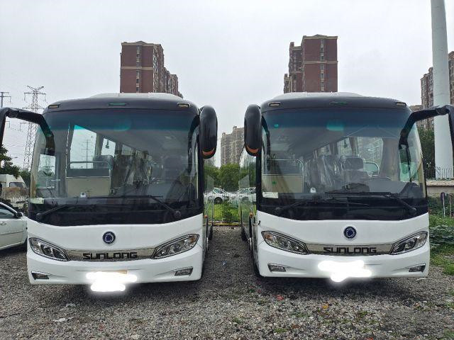 38Seats New Tour Bus Sunlong Brand SLK6903 Airbag Chassis 2020 Euro6 New Coach Bus Low Kilometer Yuchai Rear Engine