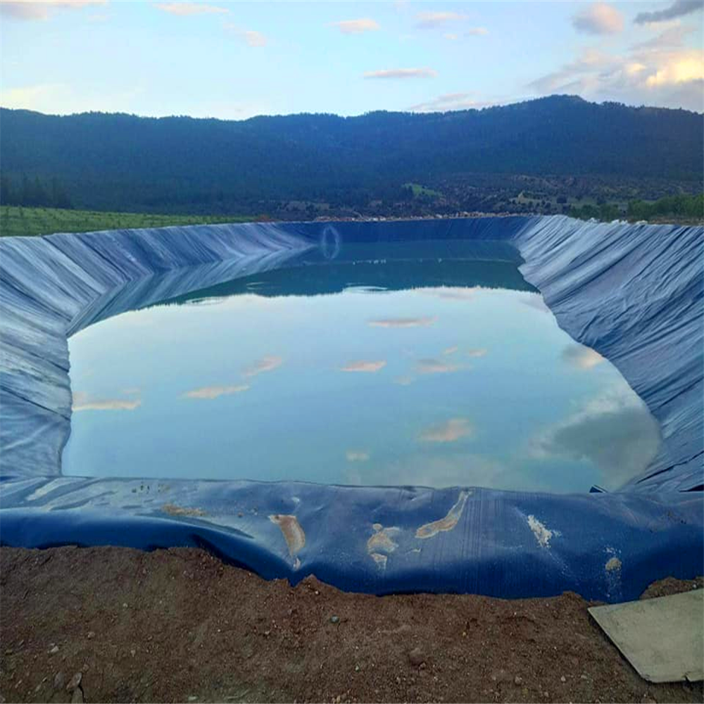 Length 50m-200m/roll Geomembrane HDPE 0.75mm 1mm Dam Liner Fish Farm Pond Liner HDPE