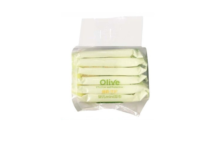 Disposable Olive Essence Portable Baby Wet Wipes Without Alcohol