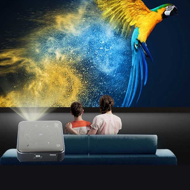 Bluetooth BT 4.2 LED DLP Projector For Home Theater Android 9.0