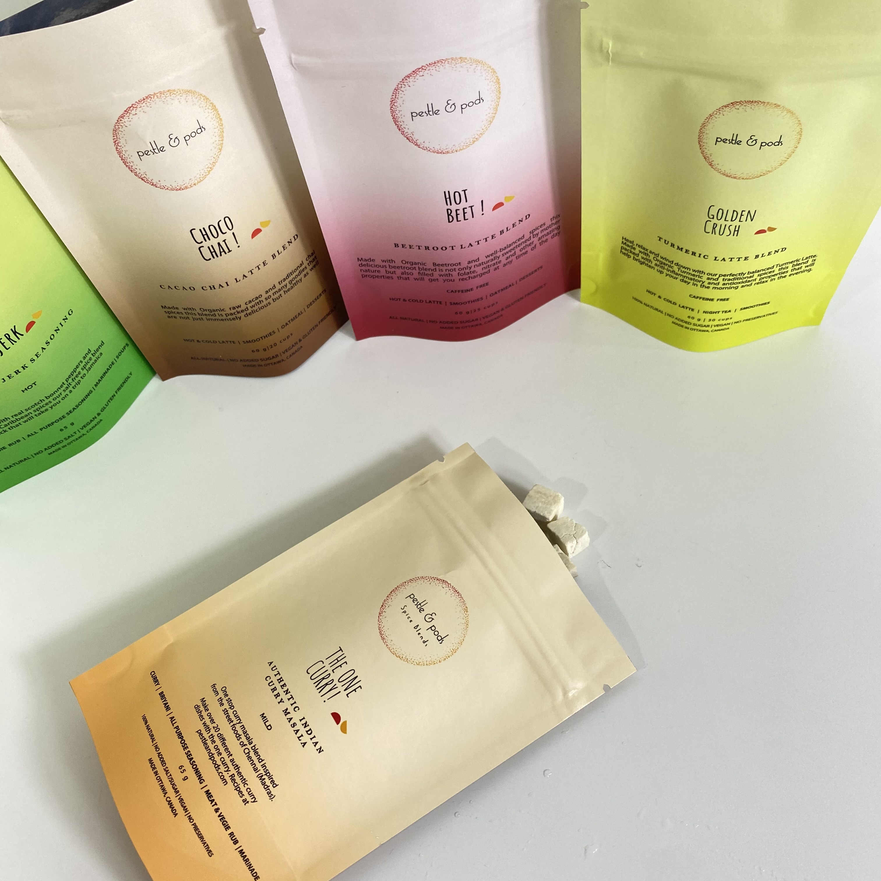 Recyclable Food Grade Waterproof Kraft Stand Up Pouch Zipper Bag