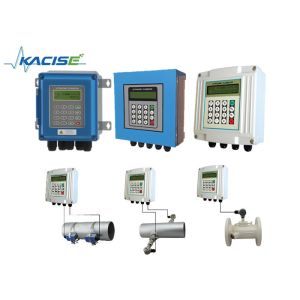 Wall Type / Rail Mount Ultrasonic Flow Sensor , Remote Control Ultrasonic Flow