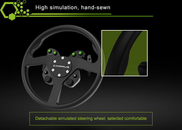 CAMMUS PC Game Car Simulator Controller Direct Drive Sim Racing Wheel