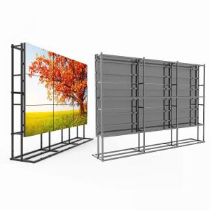 China 1.7mm 49 55 Inch LG Samsung LCD Video Wall IR Touch Frame Floor Standing Cabinet on sale