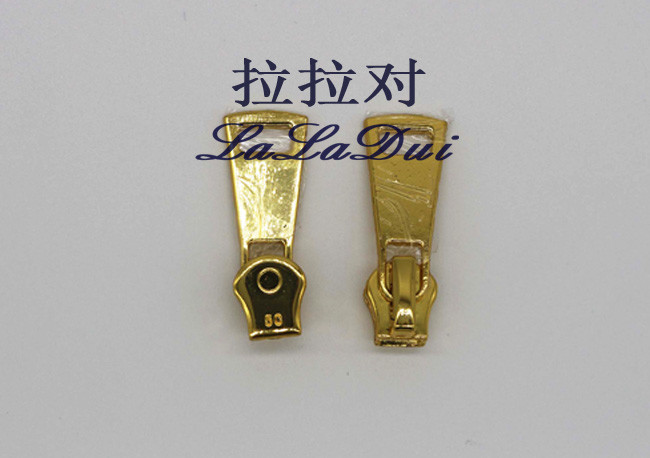 Clothing / Handbag / Hat Unique Zipper Pulls , Fix Brass Zipper Pulls Anti - Oxidant