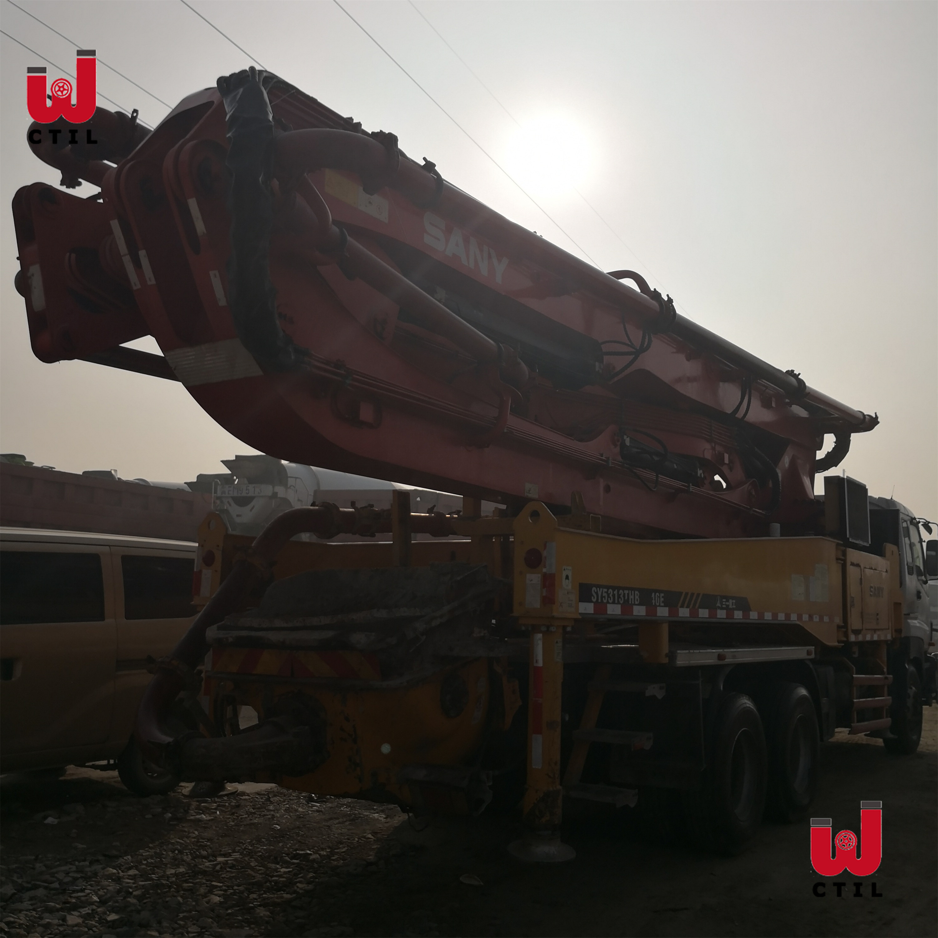 Used Conditioned Concrete Boom Pump Truck 33m 46m Height