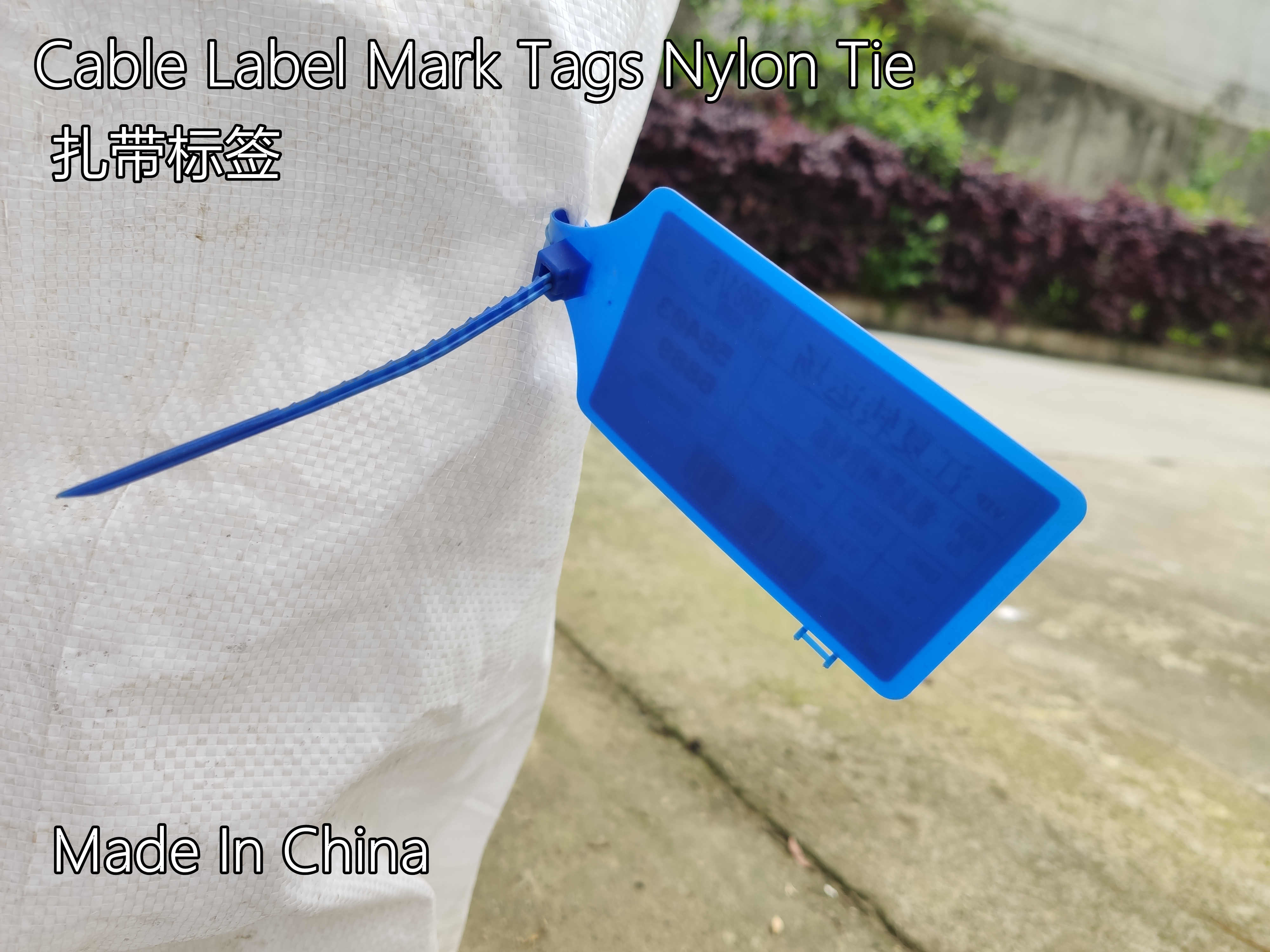 Customized Disposable Plastic Seal Tag Nylon Cable Tie Tag self locking nylon cable ties