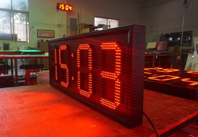 customized 7 segment stadium clock led display