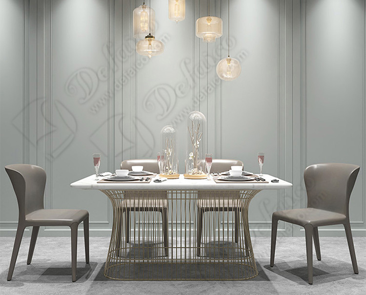H80cm Black PU Leather Dining Chairs with Steel Shaped Cotton Inner Frame