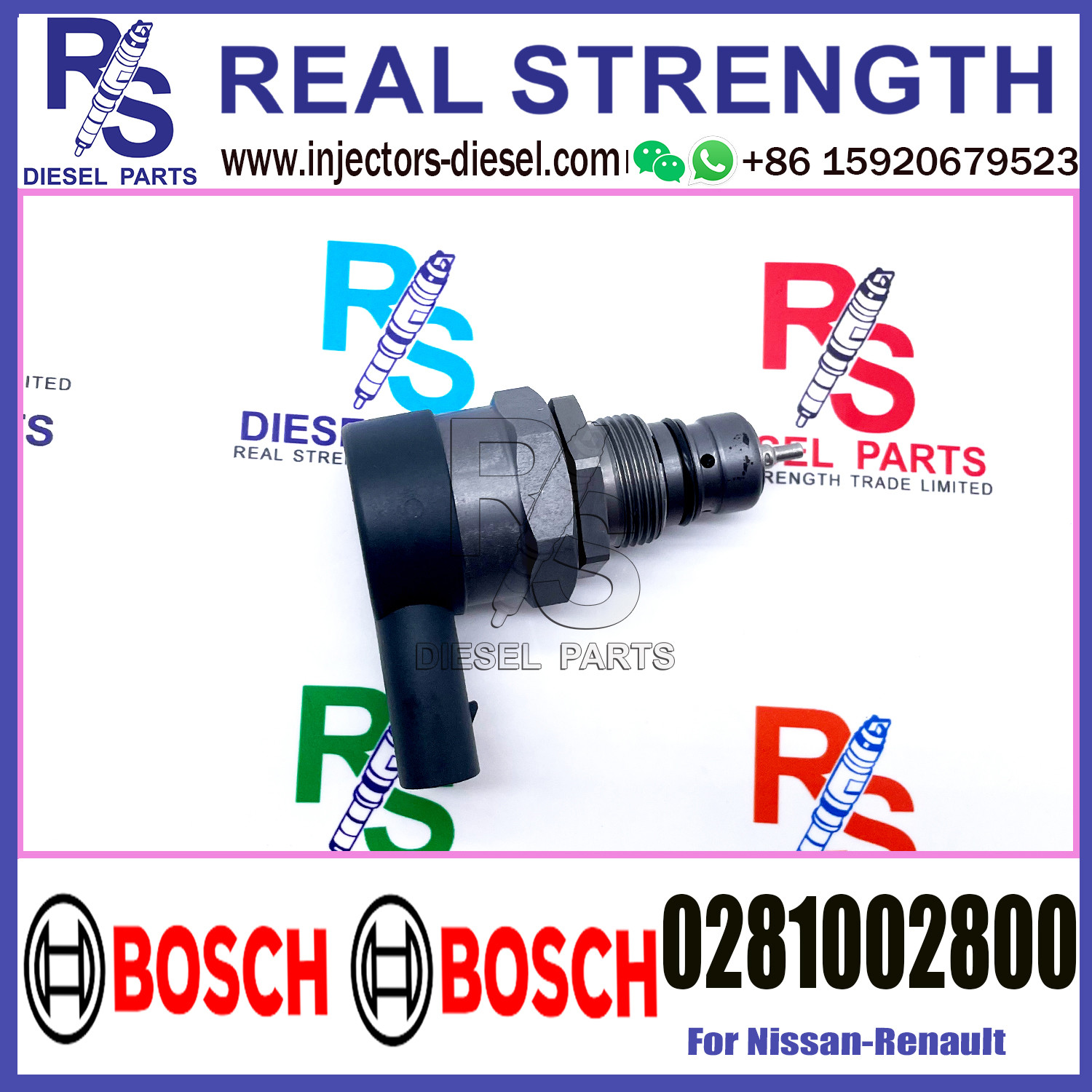 BOSCH Control Valve 0281002800 DRV Regulator Solenoid 0281002800 for Nissan-Renault