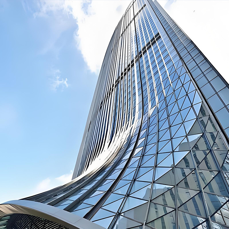 Aluminum Alloy Unitized Curtain Wall UV Resistant Thermal Insulation