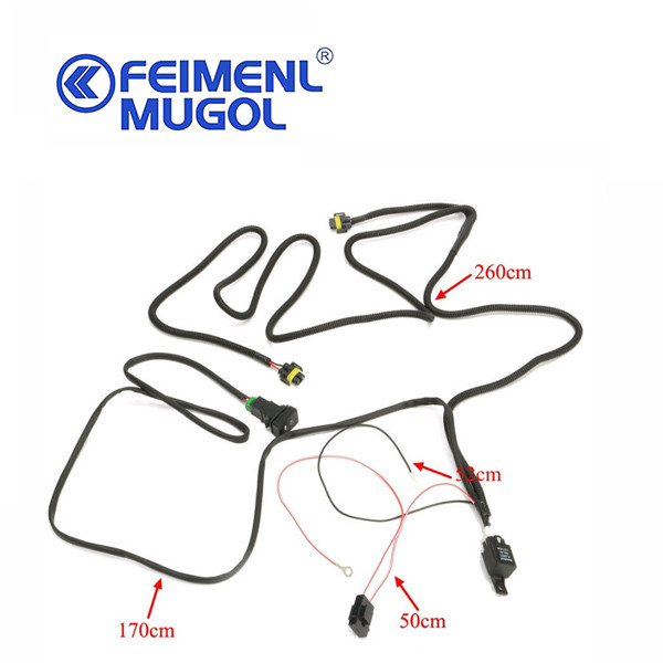 H11 Wiring Harness Sockets Wire LED Indicators Switch fog light wire harness 1x GREAT WALL Hover M4
