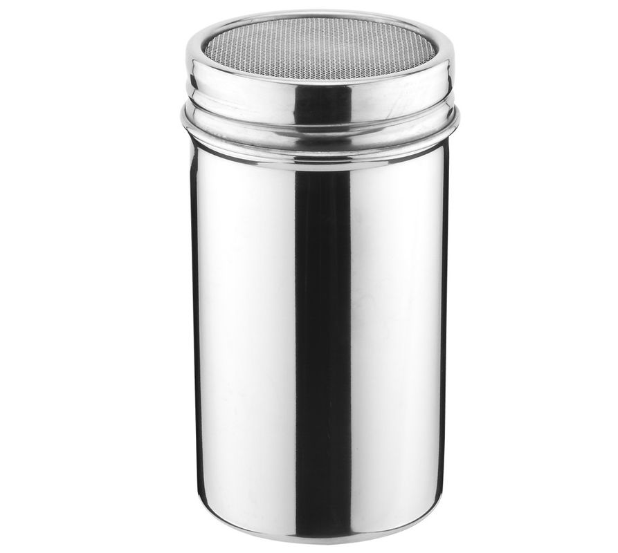 #304 Stainless Steel Salt and Pepper Shaker Porcelain Dinnerware Sets Condiment Pots with Lid 1.5 - 2.5mm Holes