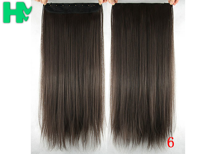 Long Silky straight Synthetic Hair Extensions Double Drawn Strong Hair Weaving