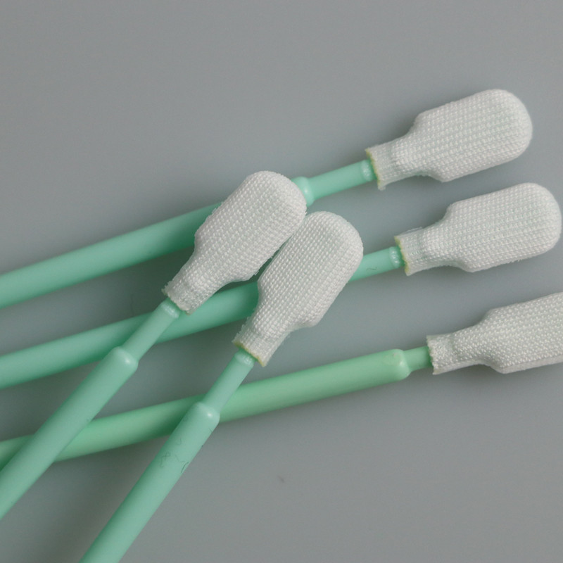 250mm PP Long Handle Lint Free Dacron Swabs Cleaning Stick For Electronics