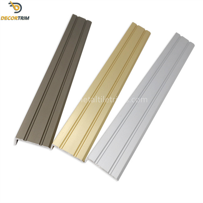 25x10mm Tile Stair Edge Trim L Shape Matt Gold Color For Decoration