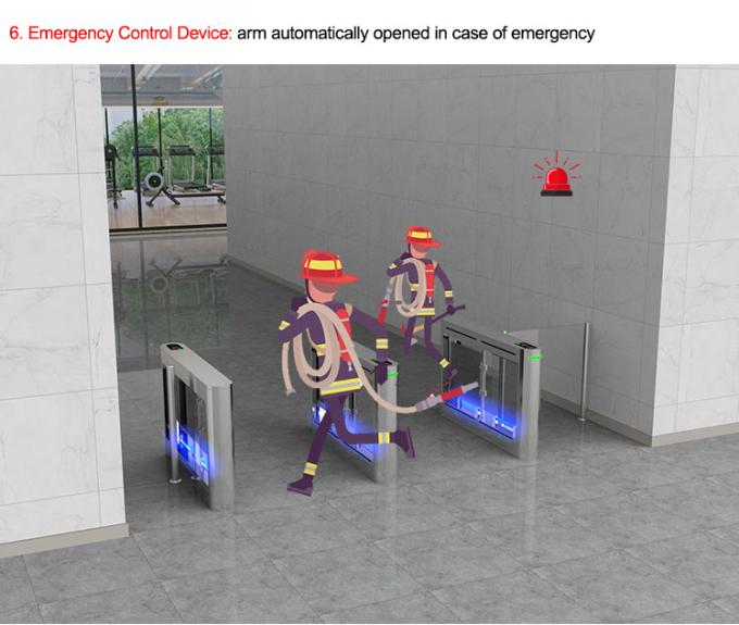 Factory Application Pedestrian Swing Gate Turnstile  With Card And Qr Code 9