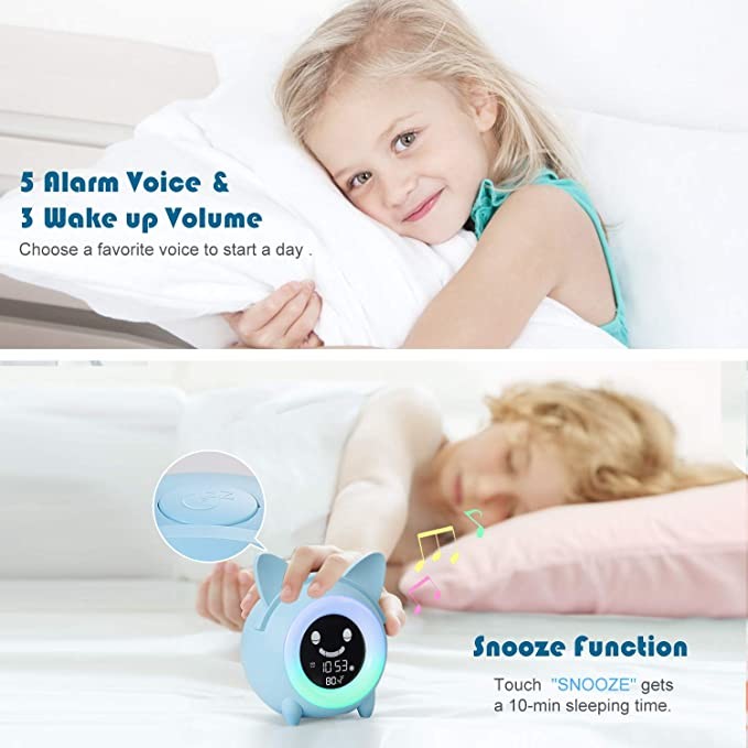 OEM ODM Simulation Color Changing Alarm Clock cartoon dog