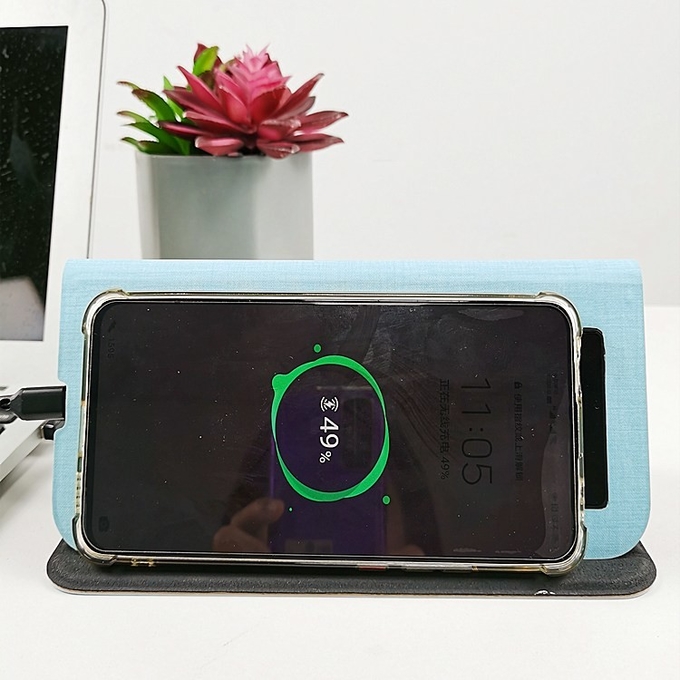 Portable FCC Foldable Wireless Charging Mouse Pad Magnetic Suction