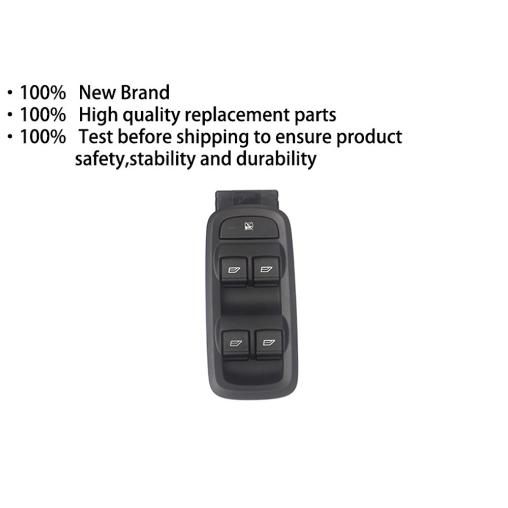 Black Power Window Switch Replacement Front Driver Side Fiesta 8A69-14A132-CA