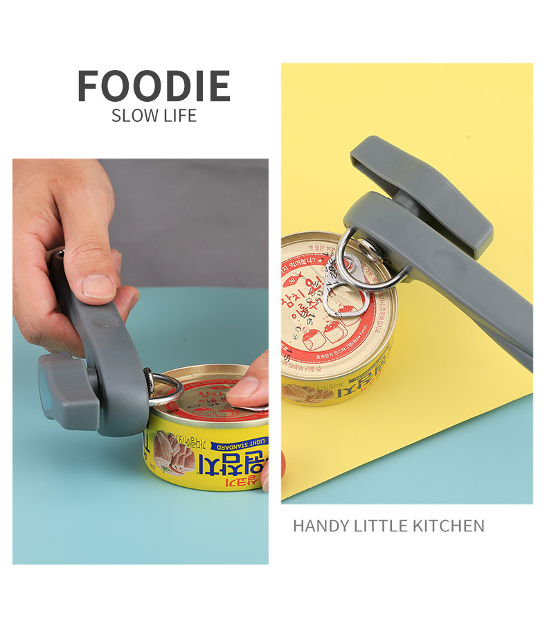 Effortless Turn Knob Stainless Steel Can Opener with Bottle Openers OEM Logo Included