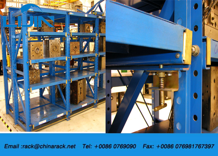 Anti Corrosion Q235b Material 4 Tier Mould Storage Racks For Warehouse
