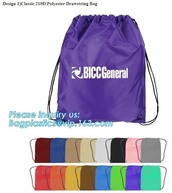Outdoor Use 210D Sample Shoe Polyester Drawstring Bag,fashionable pattern printing polyester foldable shopping bag PACK