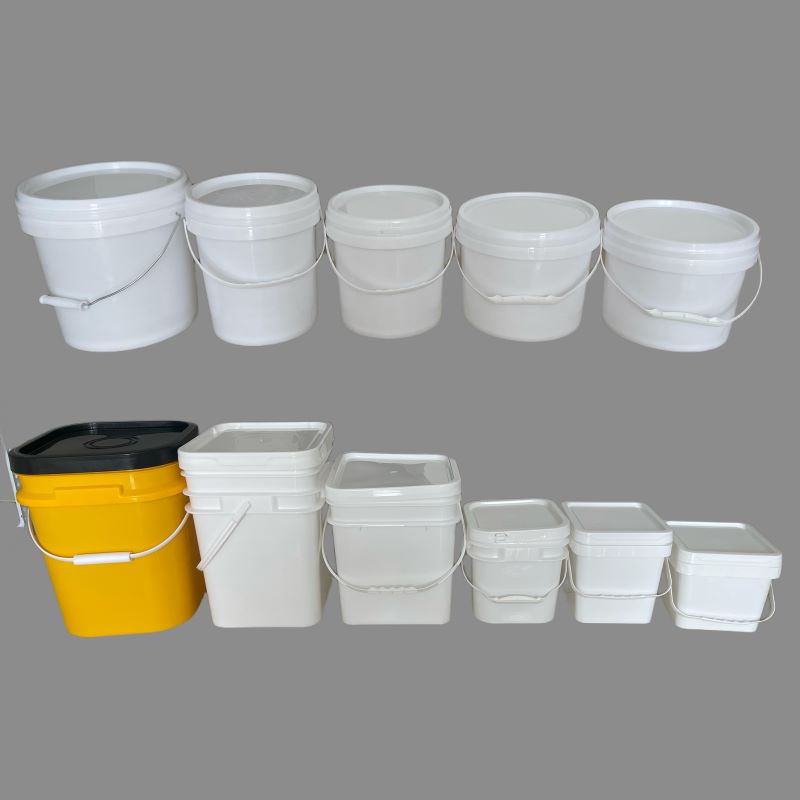 Food Grade Storage Pail Plastic Buckets Container for Eco-Friendly Packaging