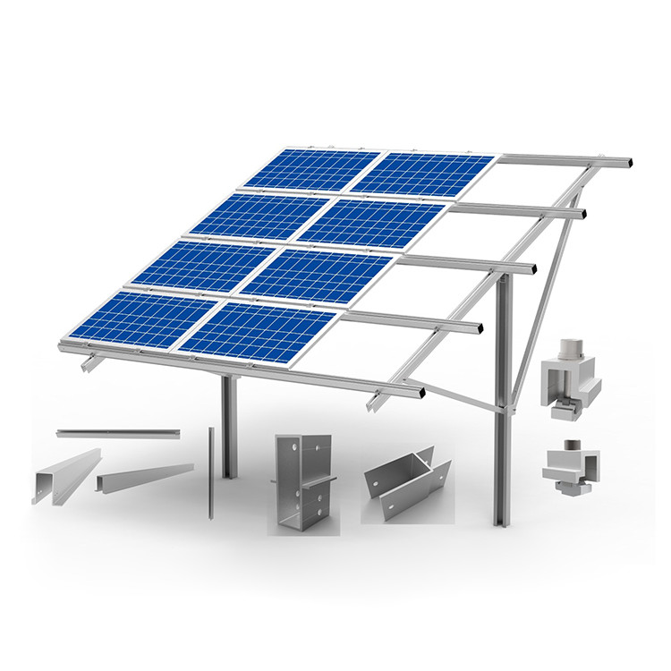 Aluminum H Steel Solar Ground Mount System 5MW 10MW Solar Farm Project Structure