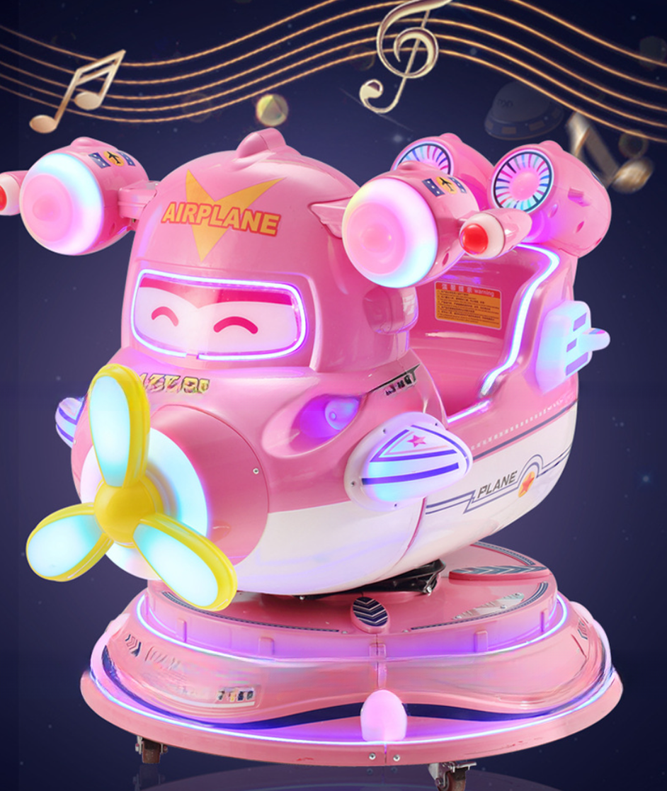 Amusement Kids Airplane Kiddie Ride Electric Swing Car Game Machine Attractive Appearance