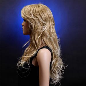 Buy cheap Natural Hairline Full Lace Human Hair Wigs With Bangs / Wet And Wavy Hair Extensions product