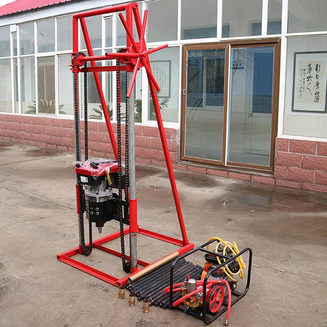 Pillar Type Transmission Line Stringing Tools Gasoline Portable Sampling Rig 50m