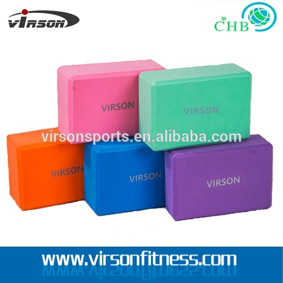 Virson oem custom logo print eva foam yoga block