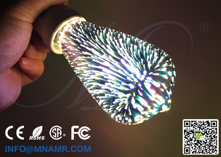 2017 New ST64 4W Fireworks Bulb LED Filament Lamp E27 for Holiday Home Decoration