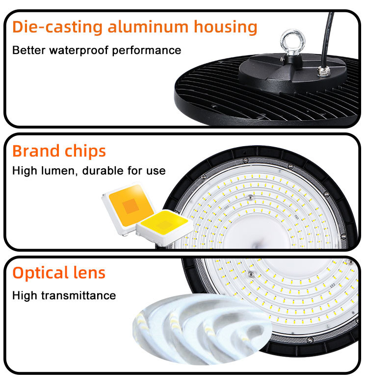 High Lumen Warehouse Industrial LED High Bay Light 50W 100W 150W