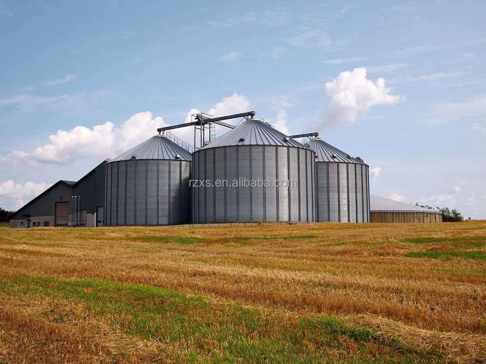 Galvanized Steel Flat Bottom Bin Grain Storage Silo for Long-Term Grain Preservation