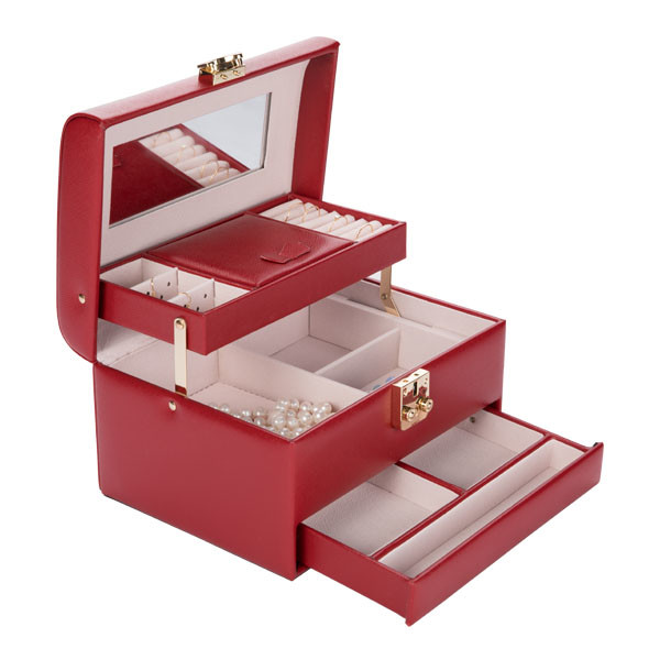 Oem Lockable All In One Jewellery Box , Packaging Gift Travel Jewelry Organizer