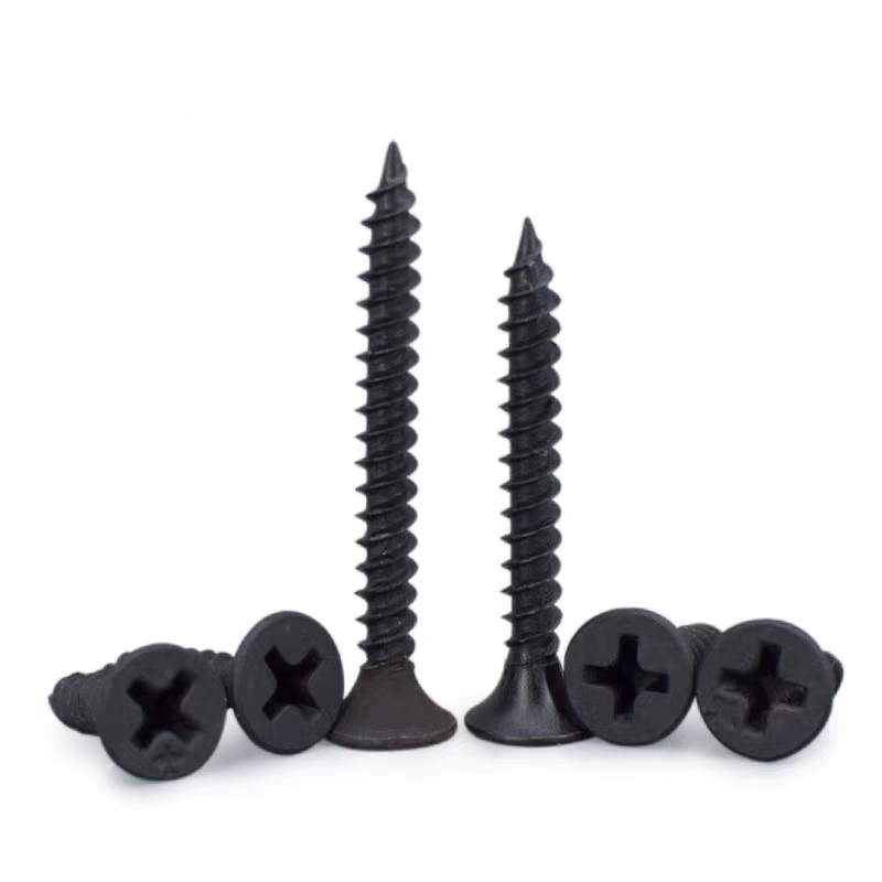 DIN18182 Black Bugle Head Dry Wall Nail Strength Phosphating Coarse Teeth Screw