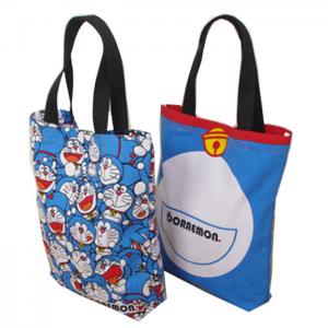 Buy cheap Eco Friendly Cute Doraemon Ladies Tote Bags Cotton Handbags for Womens product