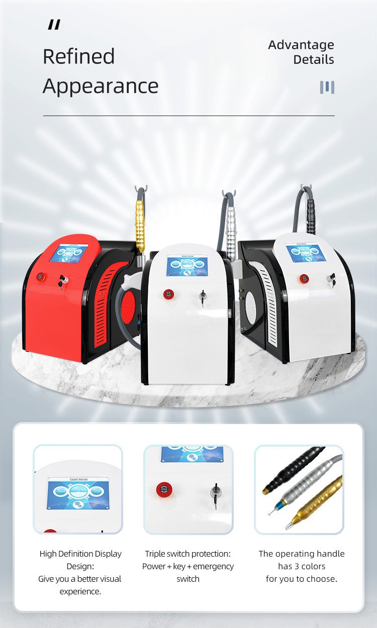 ODM Professional Q Switched Tattoo Removal Machine Picosecond Laser Portable