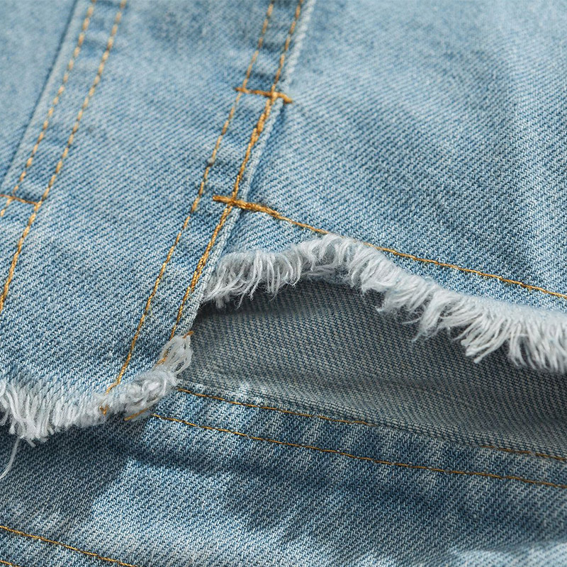 OEM Custom Logo Label Long Sleeve Jacket Denim Clothing Manufacturer Low MOQ