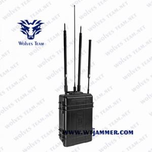 High Power Quad Band WIFI2.4G/5.8G GPS  Briefcase Drone Signal Jammer