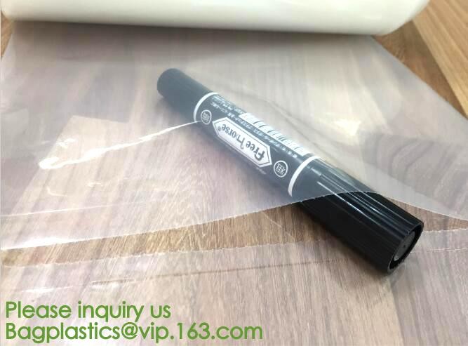 clear LLDPE easy tearing line pre-opened in roll bag,Factory custom LLDPE plastic autobag Preopened polybag on a Roll