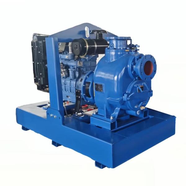 Efficient Non-Clogging Diesel Engine Water Pump Solid Wastewater Self Priming Pump